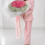 دسته گل 40 شاخه با ژیپسوفیلا