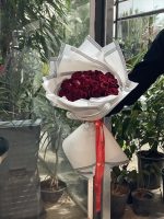 دسته گل رز قرمز - تصویر 2