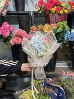 دسته گل پول با ژیپسوفیلا - تصویر 3